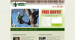 Desktop Screenshot of aarons-treeservice.com